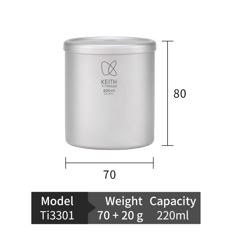 Mugs Isothermes en Titane