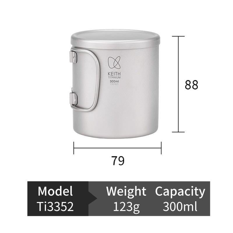 Mugs à Double Paroi en Titane