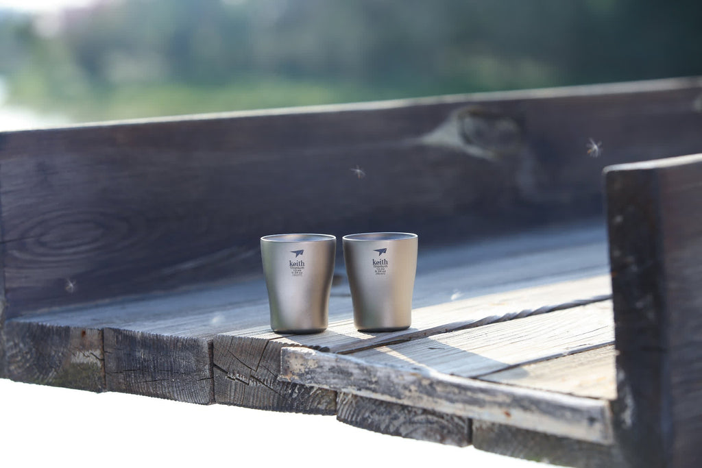 Set de 2 Verres à Shot en Titane