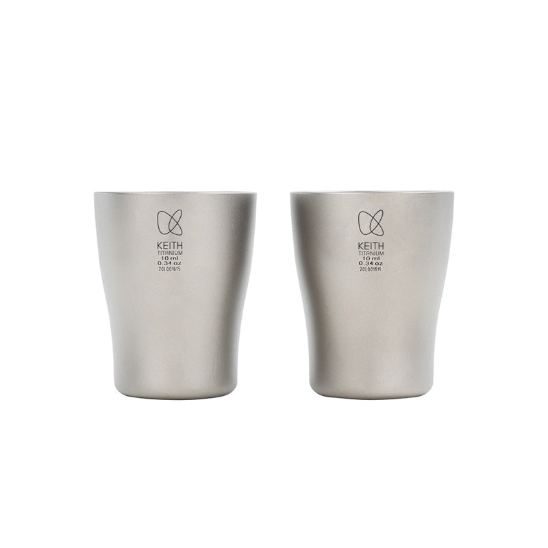 Set de 2 Verres à Shot en Titane