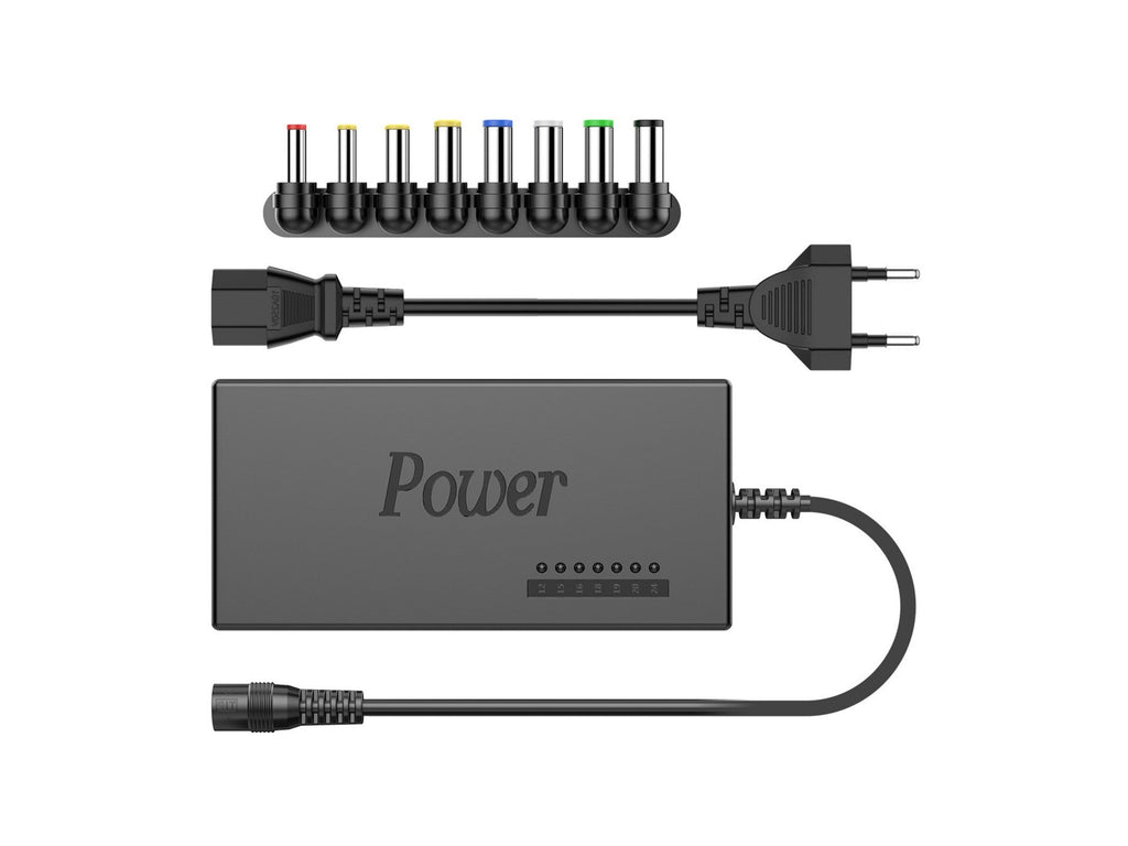 Techancy Adaptador Universal para Laptop 120W TL7341 Preto, Entrada 110-240V, Saída 120W, com Várias Conexões-0